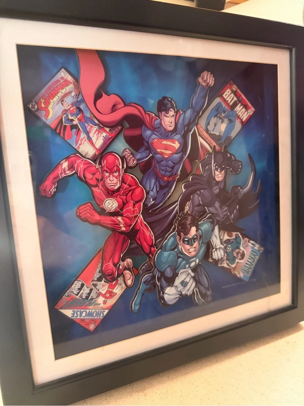DC Superheroes Framed 3D Wall Art Print